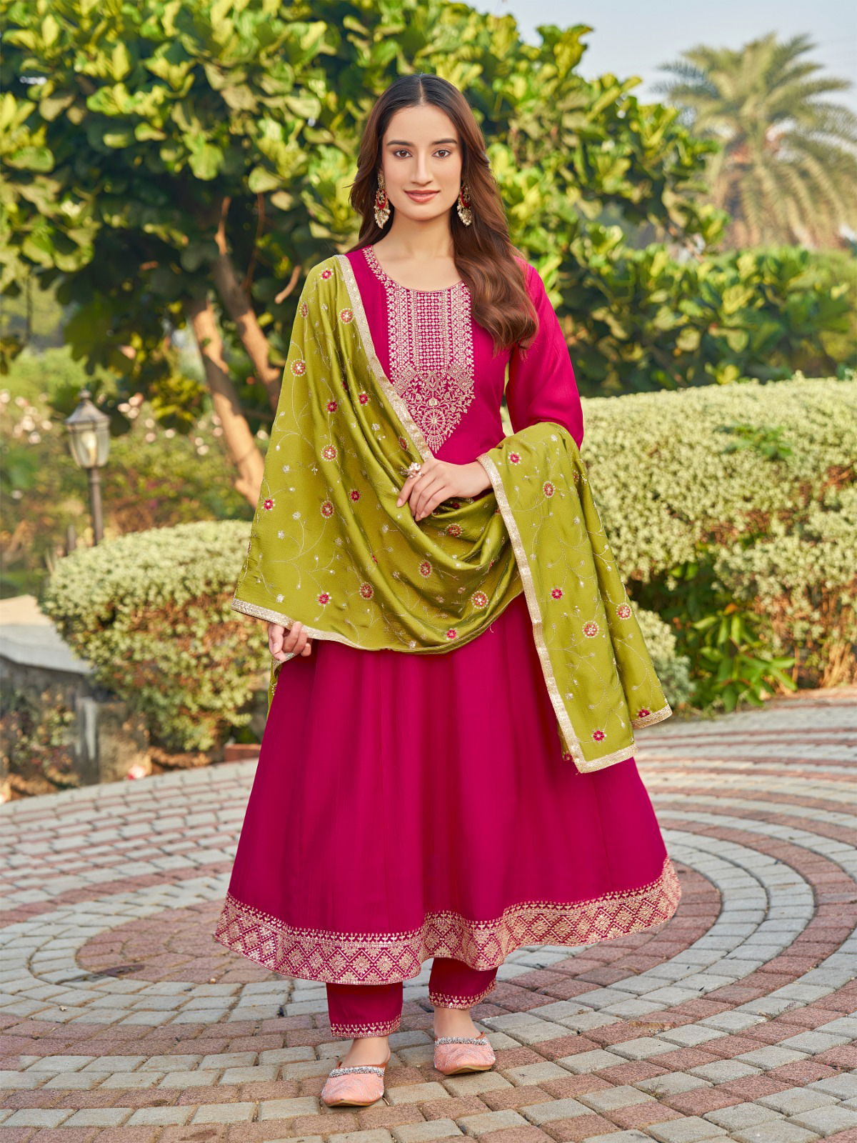Badra By Aanchi Vichitra Silk Kurti With Bottom Dupatta Wholesalers In Delhi